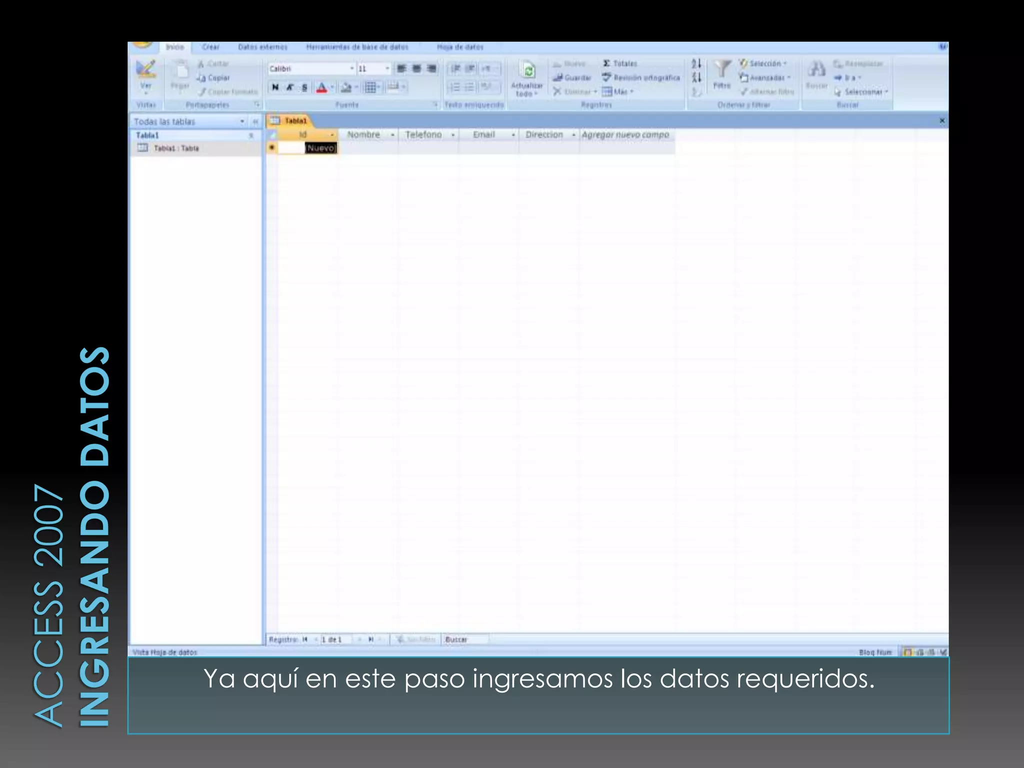 Ya aquí en este paso ingresamos los datos requeridos.
 