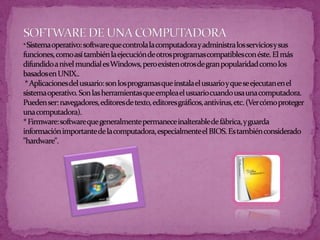 Componentes de un equipo de computo