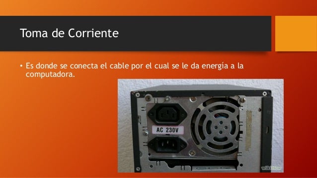 Componentes de un gabinete