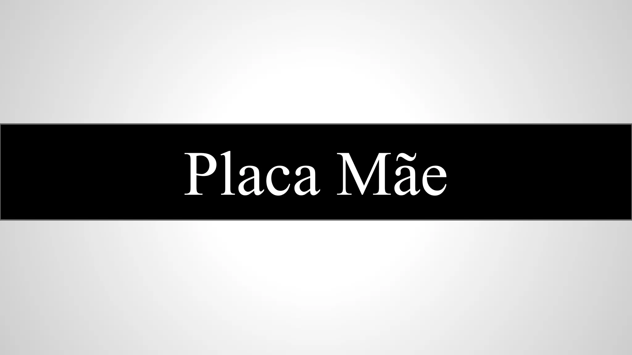 Placa Mãe

 