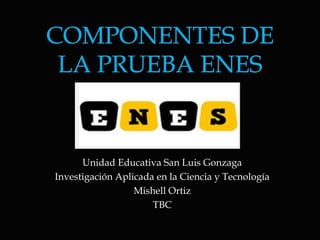 Unidad Educativa San Luis Gonzaga 
Investigación Aplicada en la Ciencia y Tecnología 
Mishell Ortiz 
TBC 
 