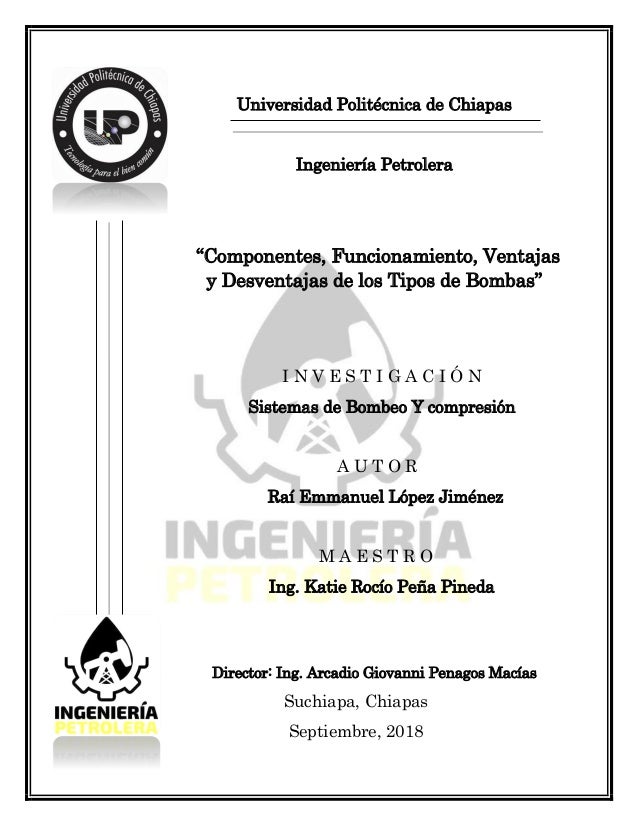 Tipos de bombas ventajas y desventajas