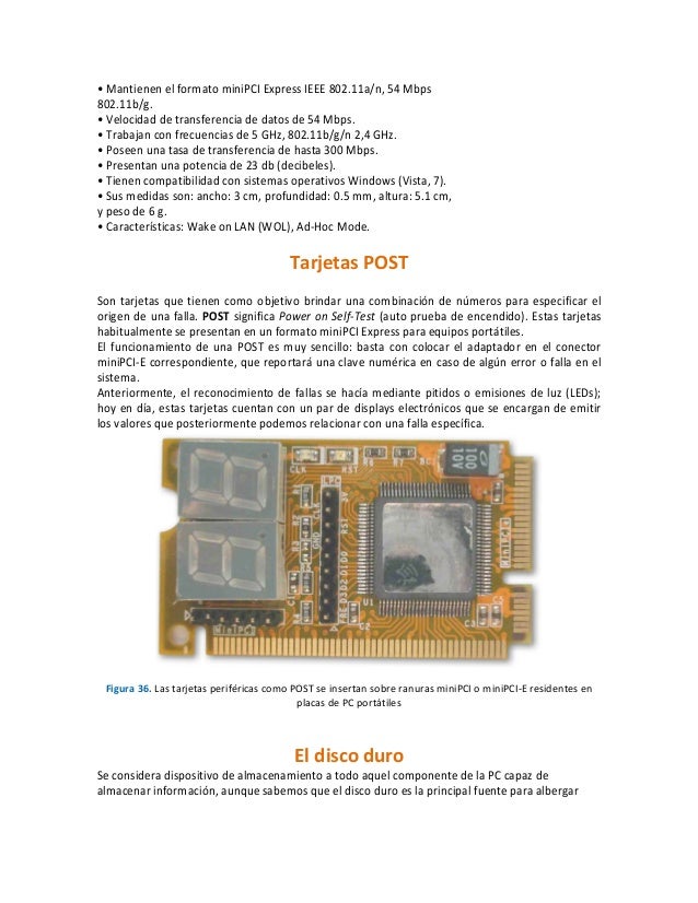 Componentes internos y externos de una laptop