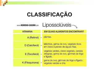 CLASSIFICAÇÃO
 