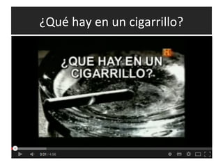 ¿Qué hay en un cigarrillo?
 