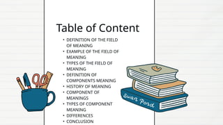 COMPONENT FIELD AND MEANING COMPONENT.pptx
