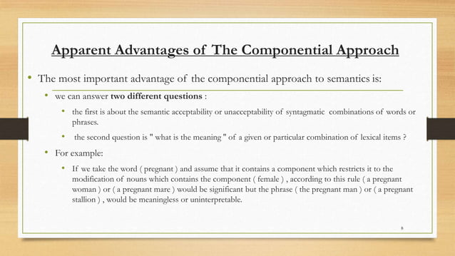 Componential Analysis of Meaning.pptx | Science