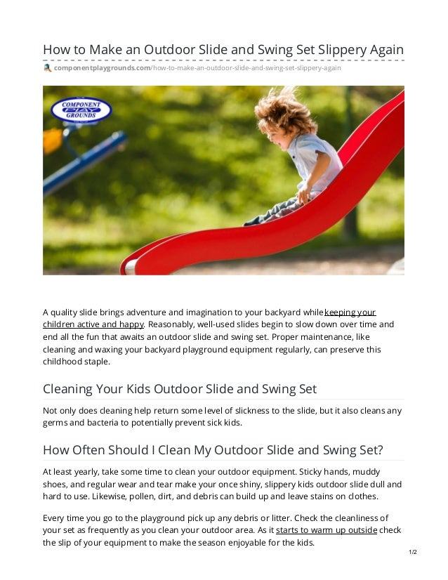 second hand slides and swings