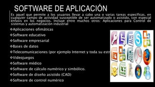Varias Software Componentres de una computadora pau | PPTX