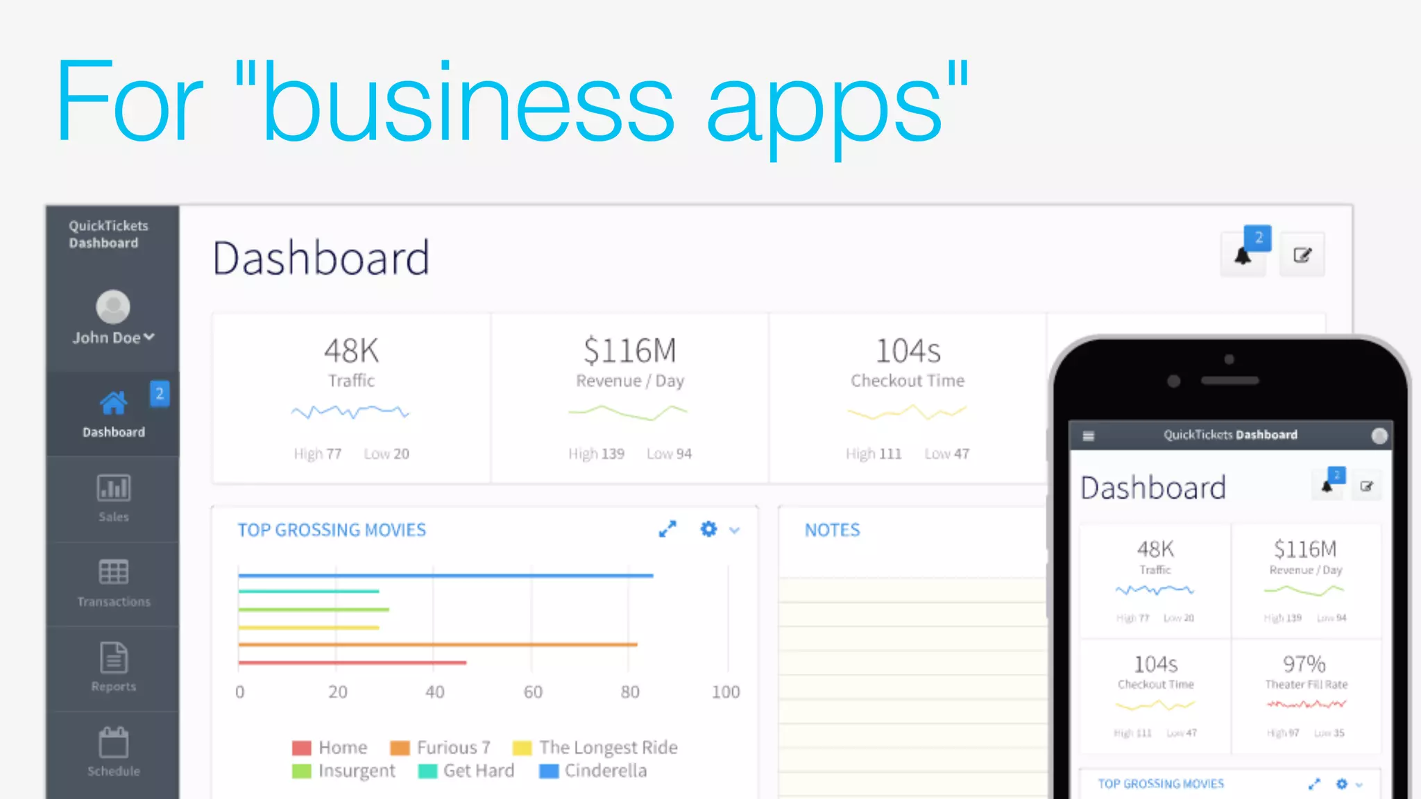 For "business apps"
 