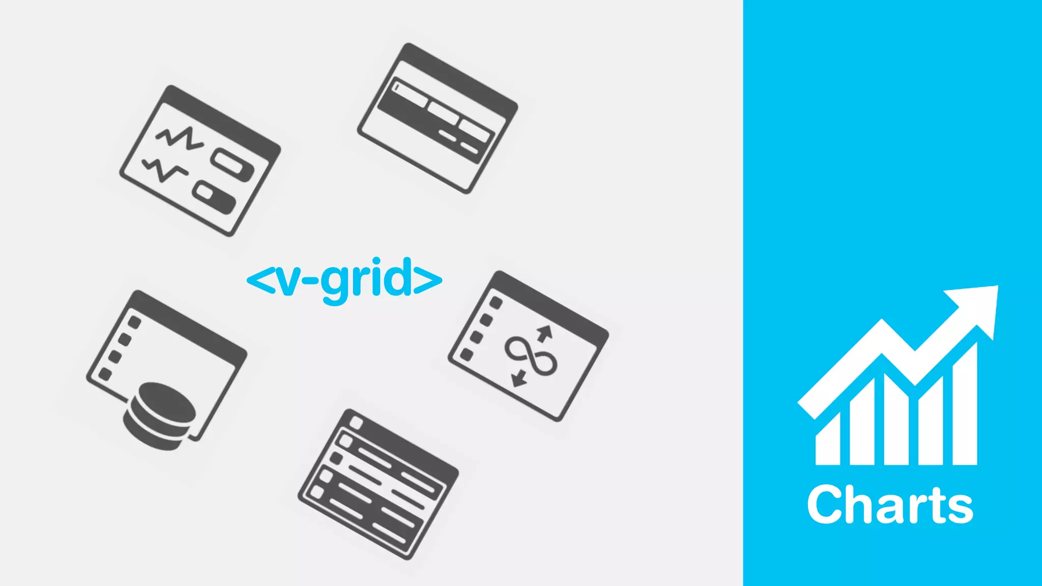 <v-grid>
Charts
 