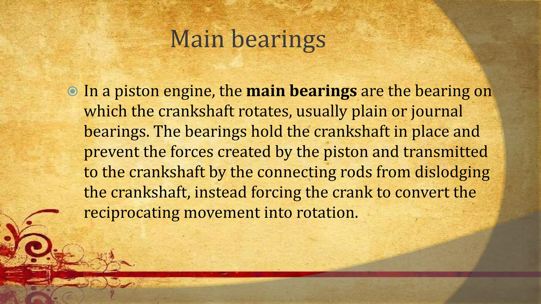 Components ofcrankshaft PPT