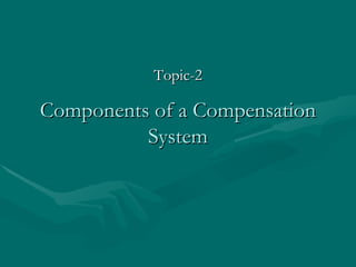 Components of a Compensation System ,[object Object]