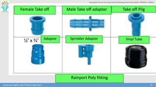 Pipe Take Off Components and fittings of sprinkler irrigation system | PPTX