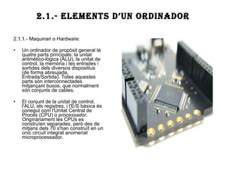 Components d’un ordinador | PPT