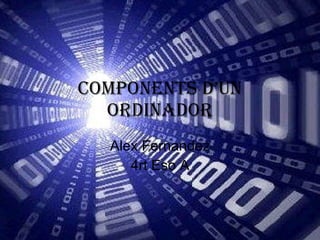 Components d’un ordinador Alex Fernandez 4rt Eso A 