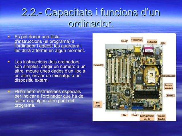 Component D Components d’un ordinador | PPT