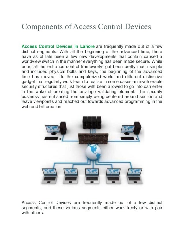 Components of Access Control Devices