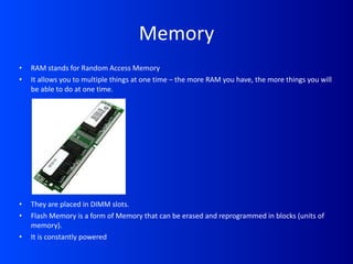 Components of a computer presentation | PPT