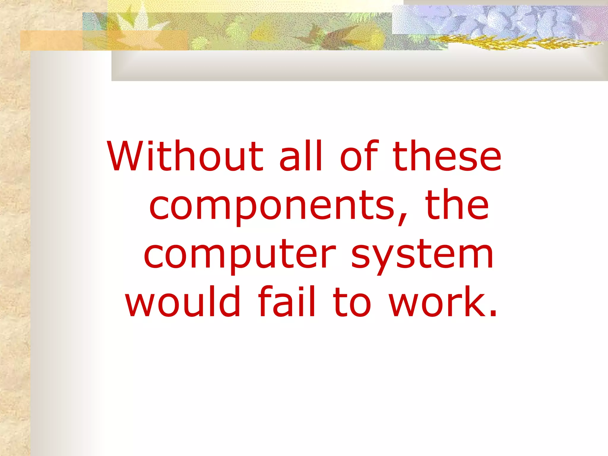 Components of a computer system | PPT