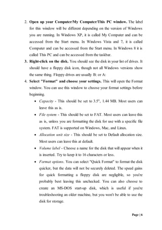 Components of a computer system | DOCX