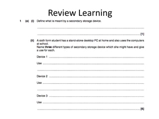 Review Learning
 