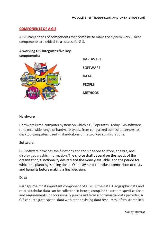 Components of a gis