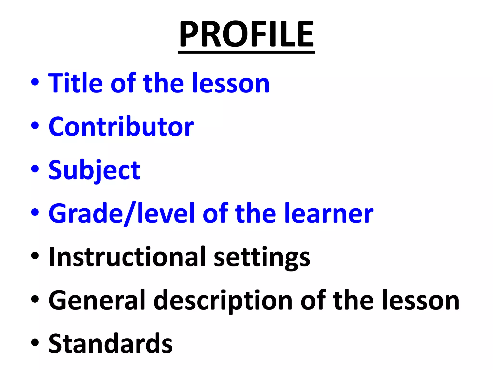 COMPONENTS OF LESSON PLAN | PPTX | Educational Assessment | Education