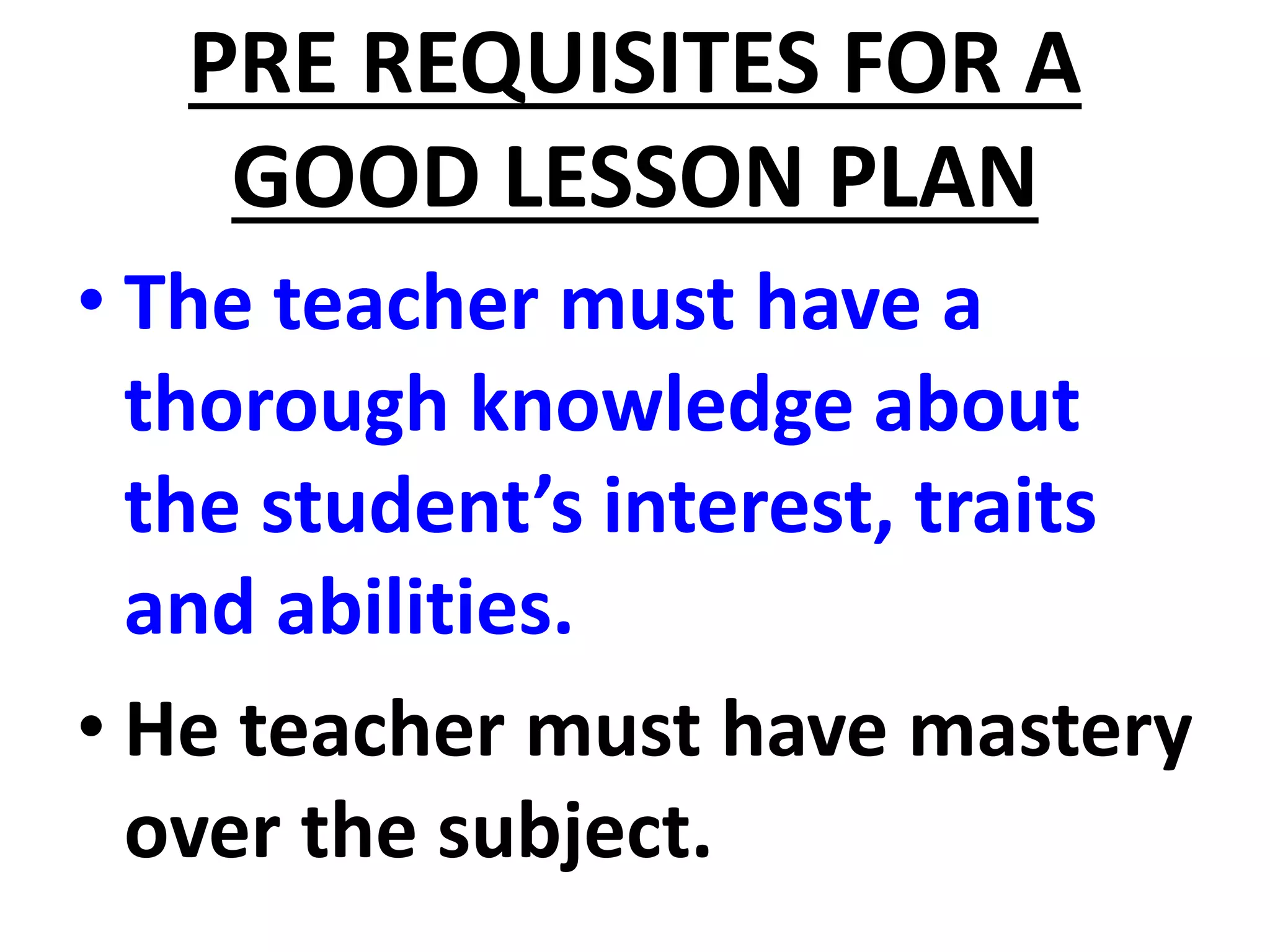 COMPONENTS OF LESSON PLAN | PPTX | Educational Assessment | Education