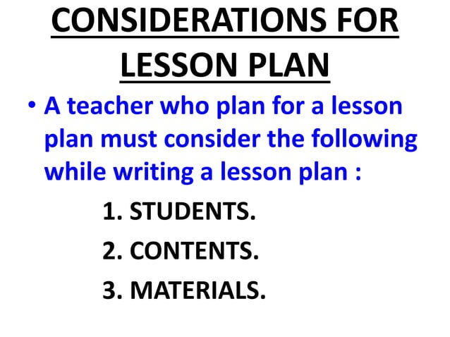 COMPONENTS OF LESSON PLAN | PPTX | Educational Assessment | Education