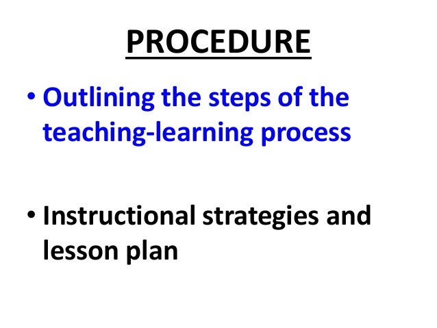 COMPONENTS OF LESSON PLAN