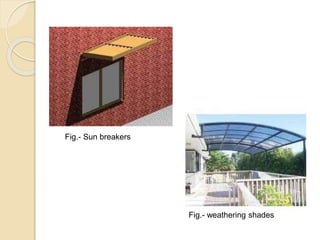 Fig.- Sun breakers
Fig.- weathering shades
 