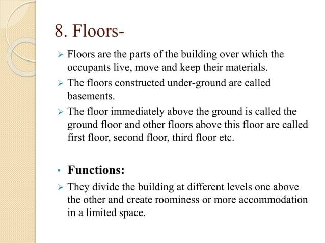 components of building.pptx | Civil Engineering Industry | Industries
