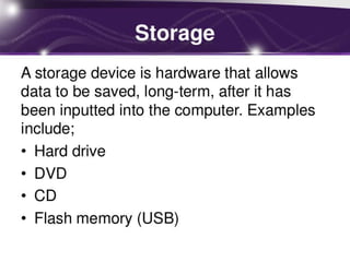 Components of computer | PPT