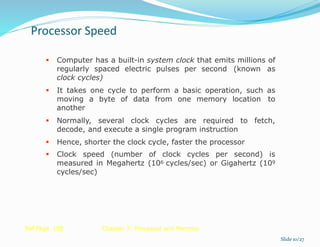 Clock Computing Component components of computer | PPTX