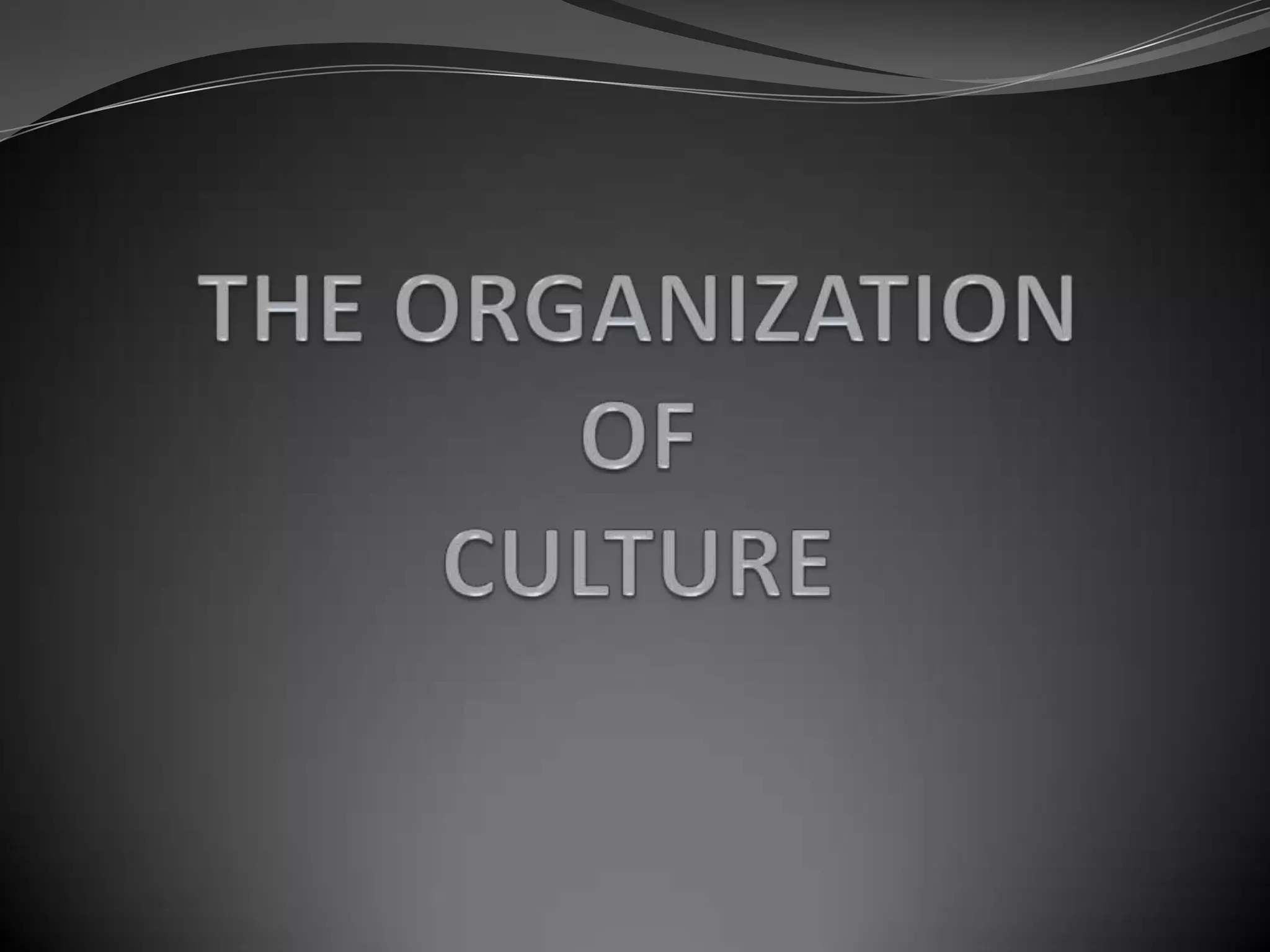 Components of culture