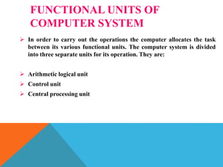 Components of digital computer | PPTX