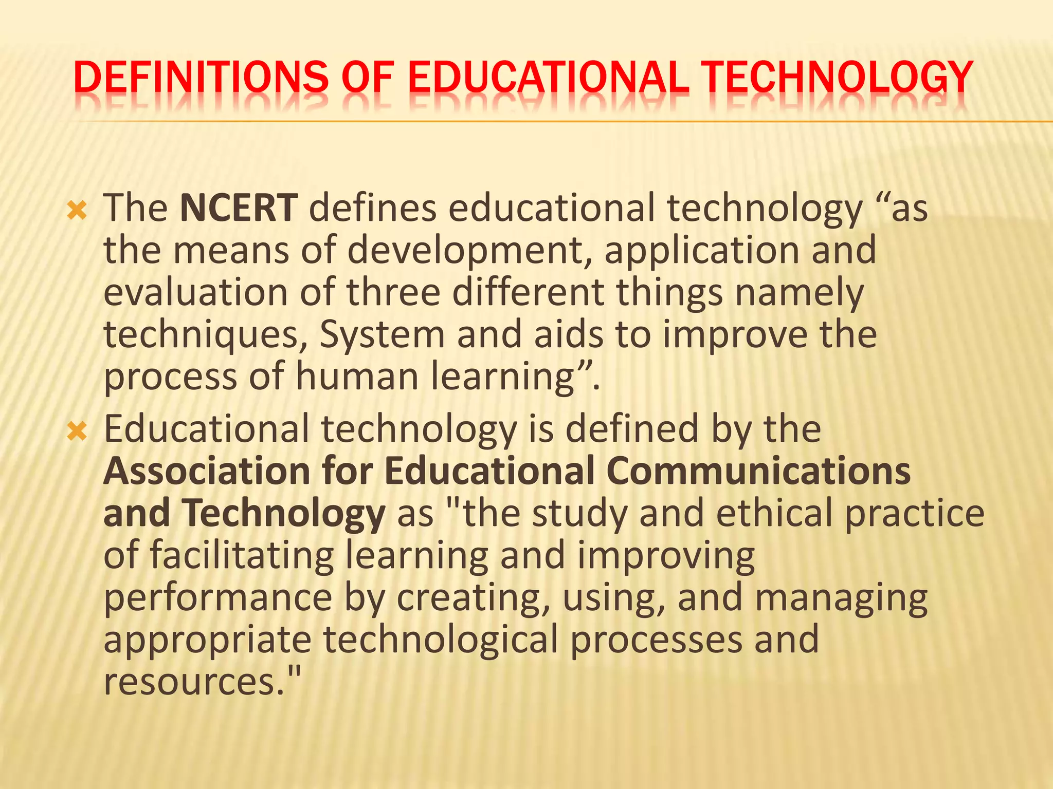 Components of Educational Technology PPT