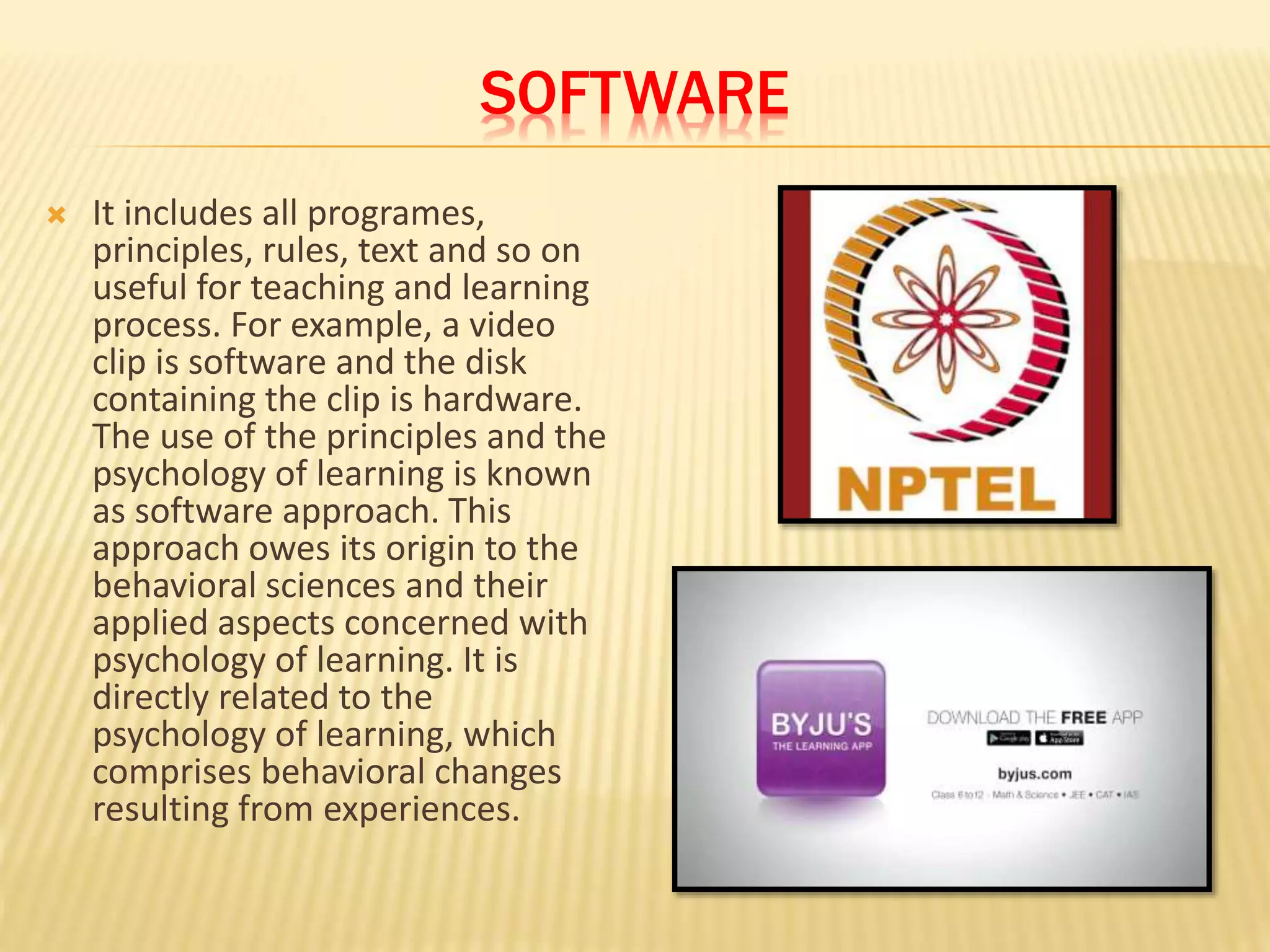 Components of Educational Technology | PPTX