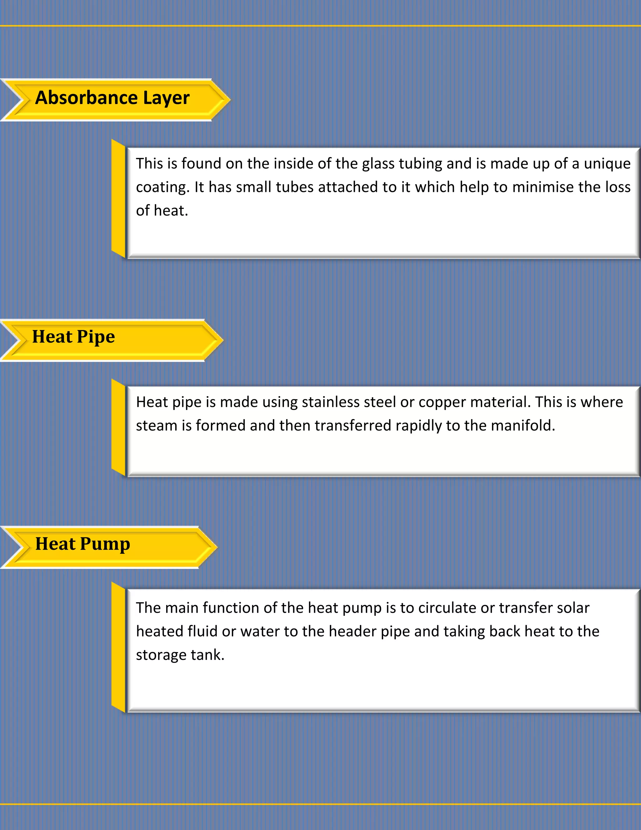 Components Of Evacuated Tube Solar Collector And How It Works | PDF