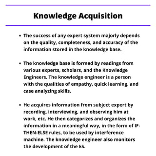 Components of expert systems | PDF