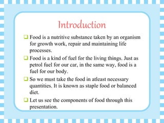 Components of food Slide 3