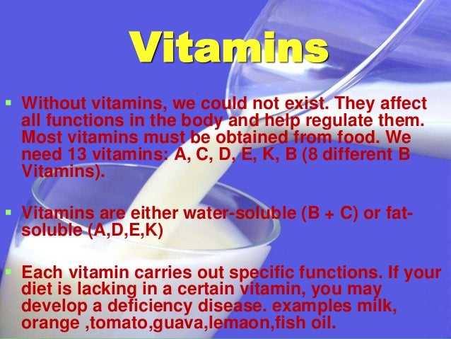how slimming vitamins affect