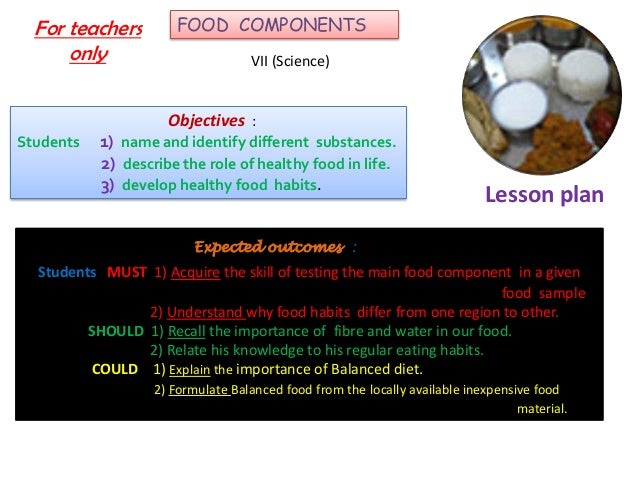 Components Of Food Comp
