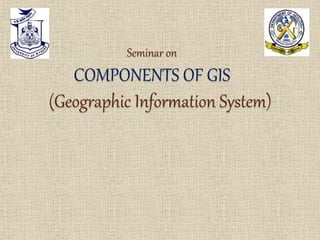 Seminar on
COMPONENTS OF GIS
(Geographic Information System)
 