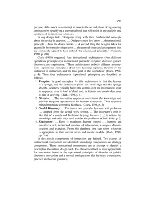 Components of Instruction