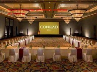Popular for trainings, conferences, workshops
and meetings
 