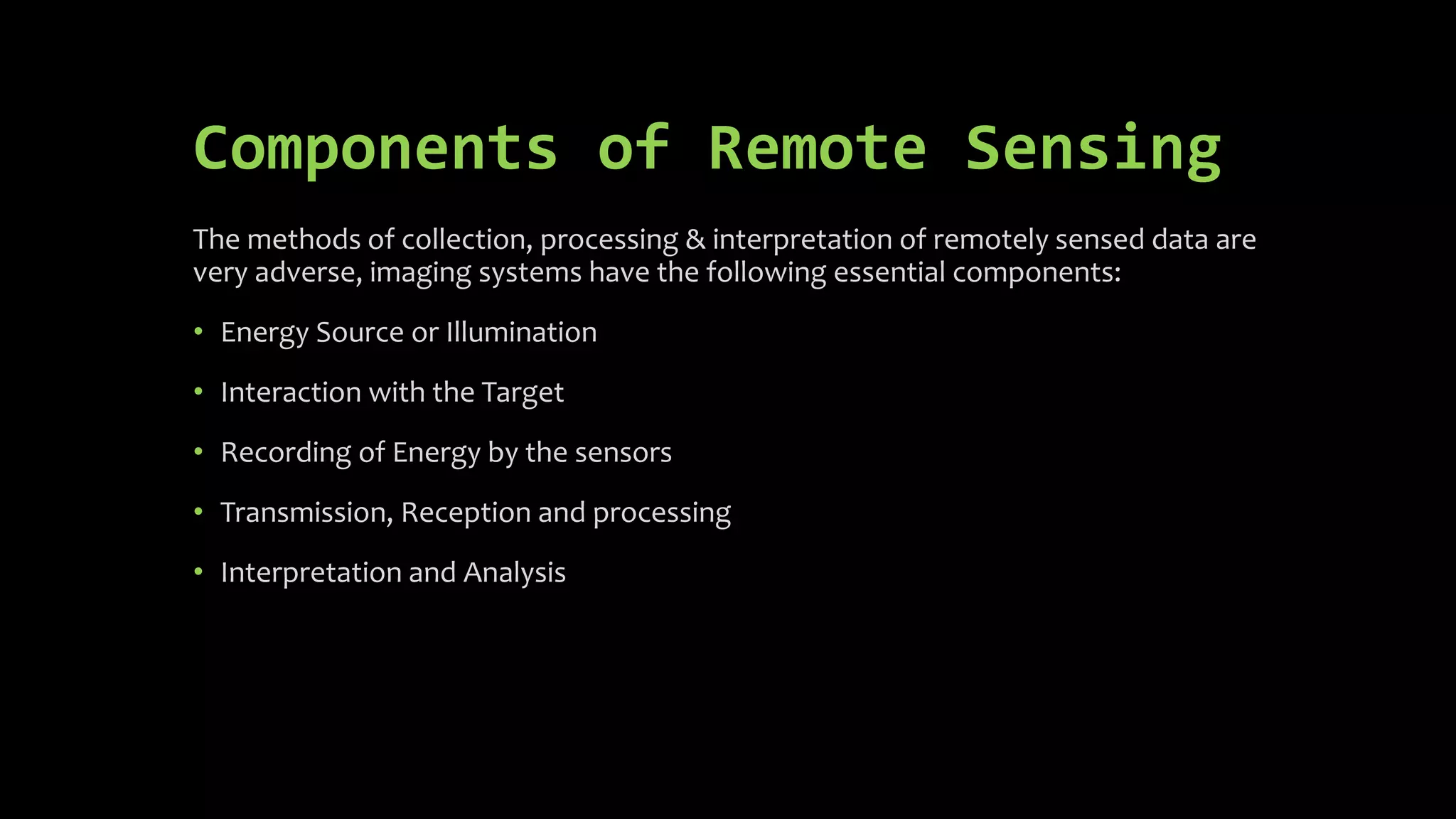 Components of Remote Sensing | PPT