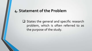 Components of research | PPTX