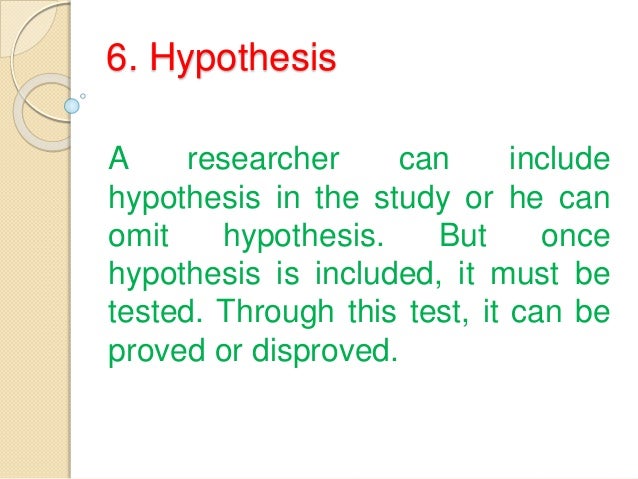 Components of valid research